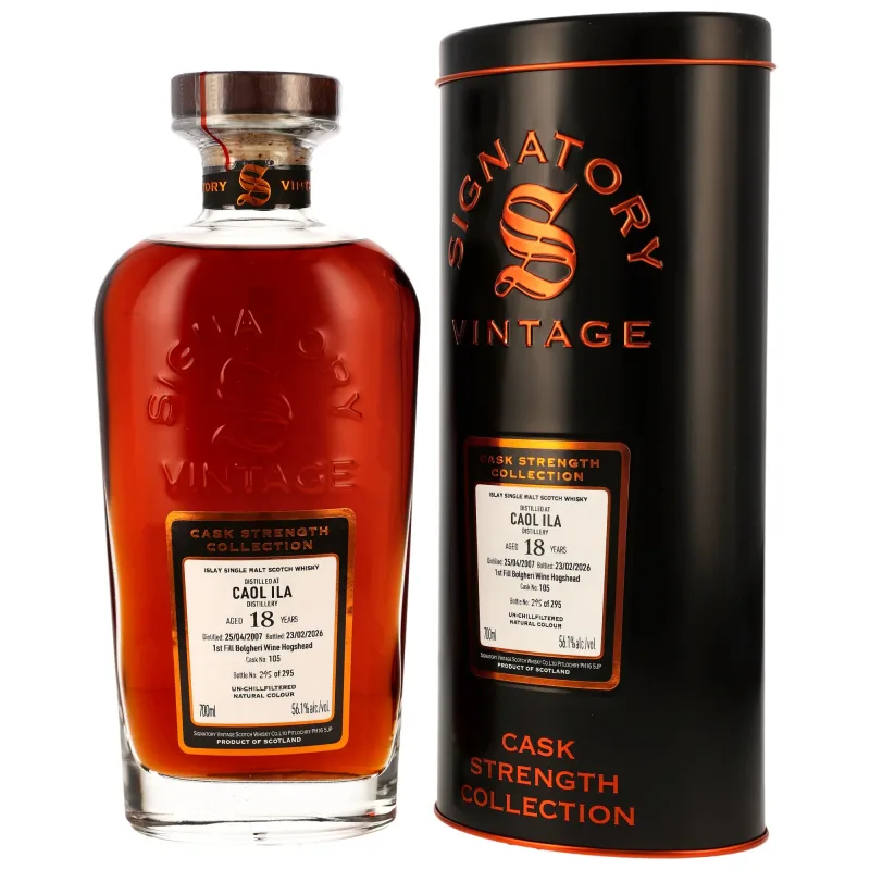 Caol Ila 18 Year Old 2007/2026 - Signatory Vintage #105