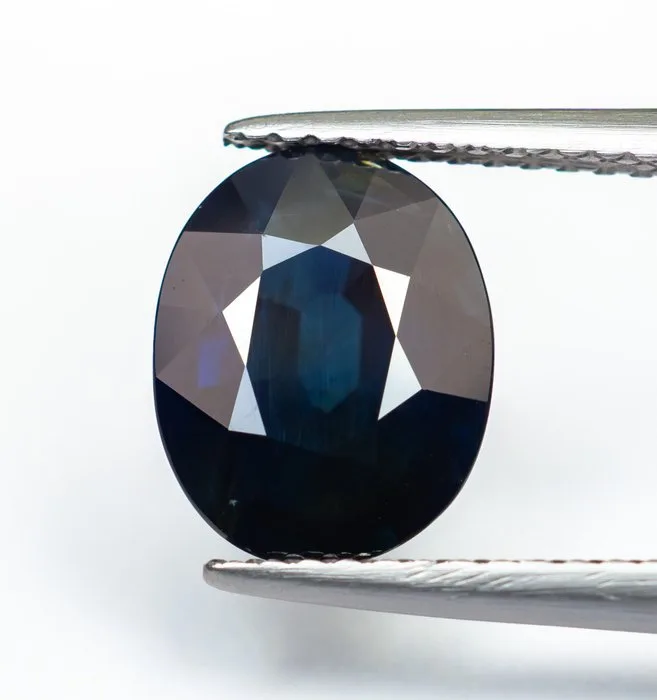 Sapphire - 3.12 ct - Bellerophon Gemlab - Deep Blue