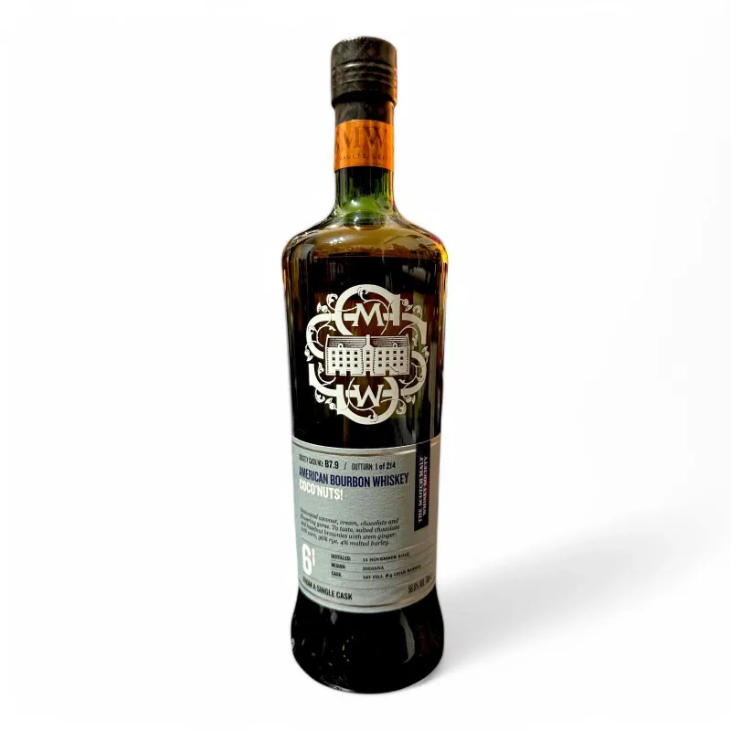 MGP – (Midwest Grain Products) 6 Year Old 2015 SMWS Single 1st Fill #4 Char Barrel B7.9 Coco' Nuts Indiana Bourbon Whiskey (2021) (70cl)