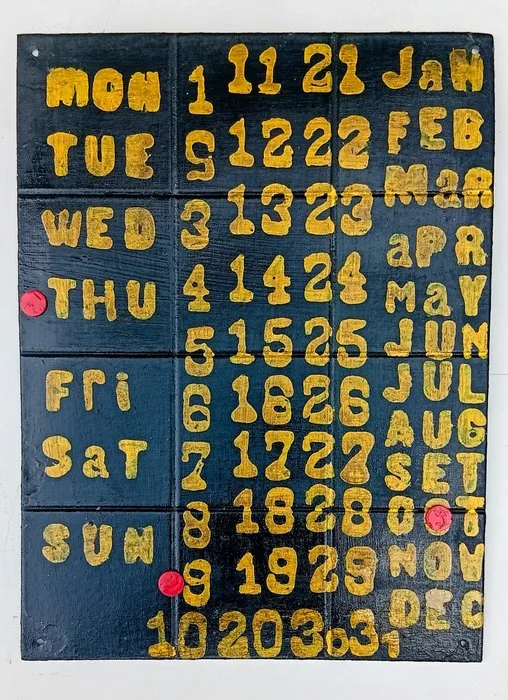 Perpetual calendar - Enamelled workshop perpetual calendar. - Italy - Workshop calendar