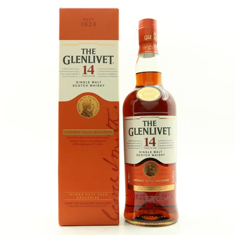 Glenlivet – 14 Year Old Sherry Cask Matured (70cl, 40%)