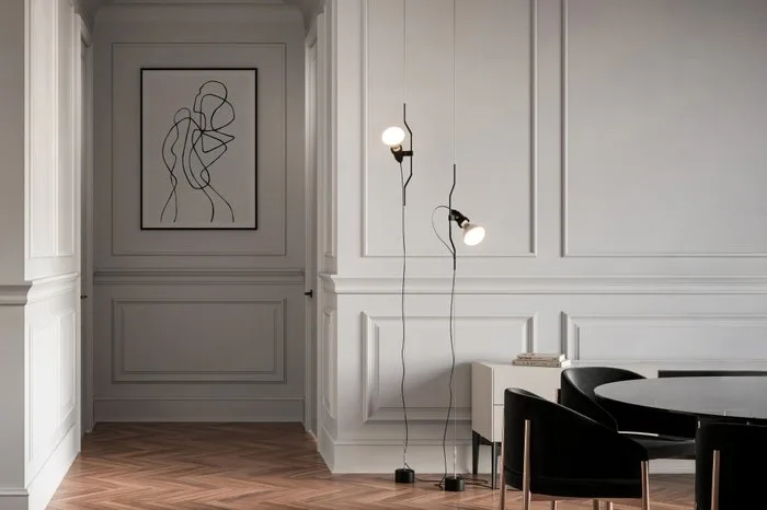 Flos - Achille Castiglioni, Pio Manzù - Hanging lamp - Dimmable bracket - Metal, Glass - Nero - Dimmable