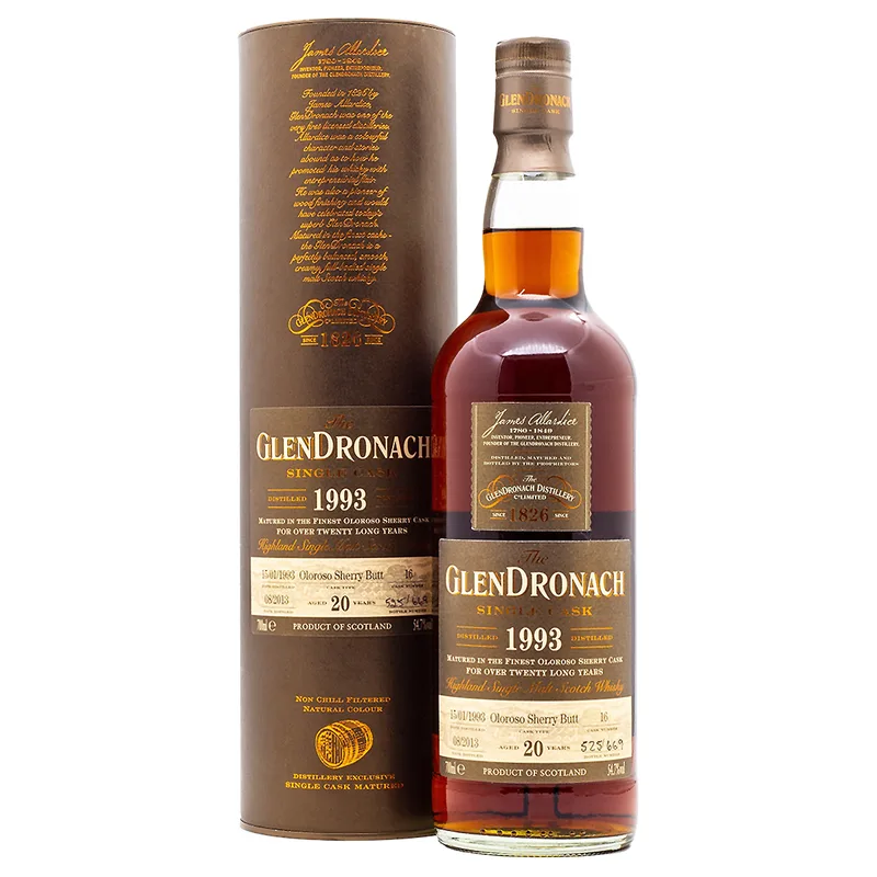 Glendronach – Aged 20 Years 1993/2013 Cask 16 Germany Exclusive Highland Single Malt Scotch Whisky (70cl, 54.7%)