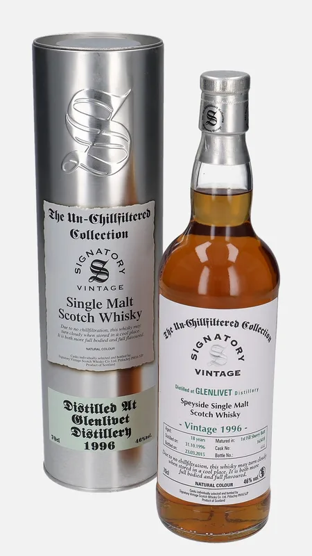 Glenlivet – 1996 18 Year Old Signatory Vintage Scotch Whisky Co. The Un-Chillfiltered Collection