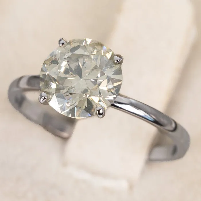 Ring - 14 kt. White gold - 2.02ct. tw. Diamond (Natural) - GWLab