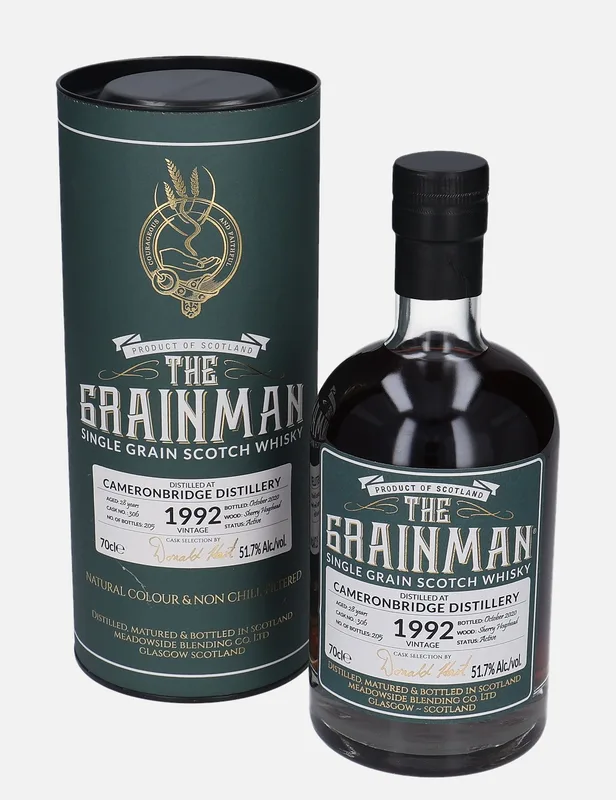 Cameronbridge – 1992 28 Year Old Meadowside Blending Co. The Grainman