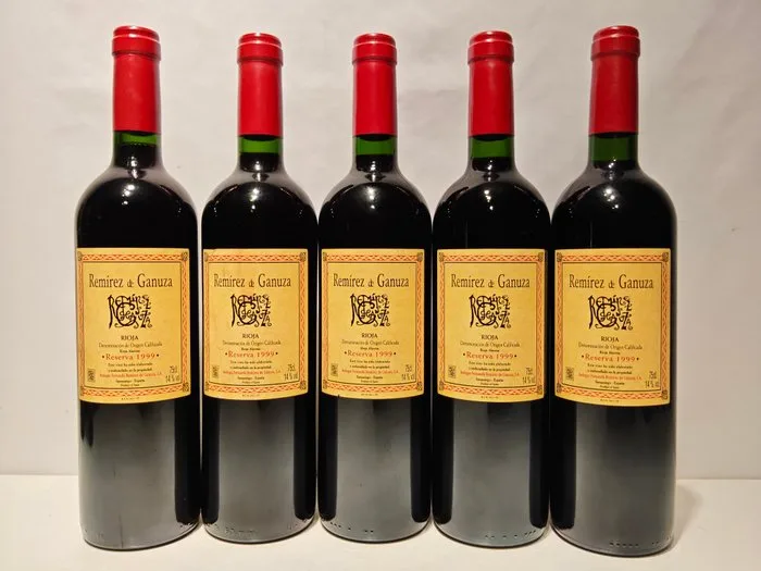 1999 Remírez de Ganuza - Rioja Reserva - 5 Bottles (0.75L)