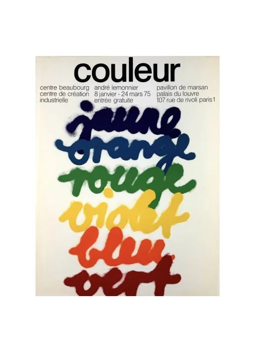 Jean Widmer - Jean Widmer Screen Print - Couleur - 1975