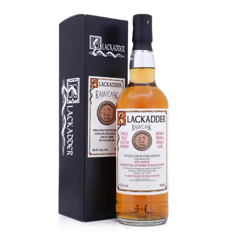 Blair Athol – 12 Year Old 2013 Blackadder Raw Cask Single Refill Barrique #302229 30th Anniversary Edition (70cl)