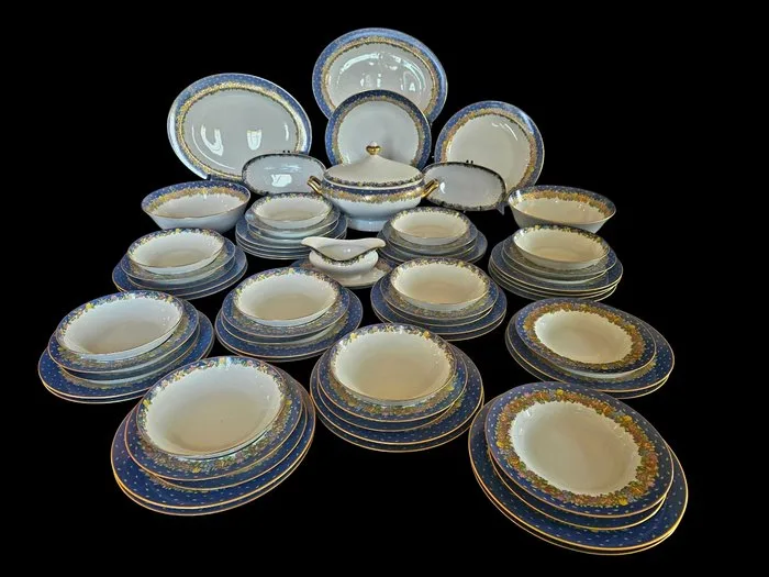 Bernardaud - Table service (66) - Fruits and Flowers - Porcelain - Limoges