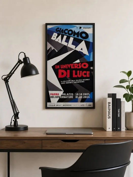 Giacomo Balla - “Un Universo di Luce” – Parma, Palazzo del Governatore 2025/2026 – Poster con Timbro