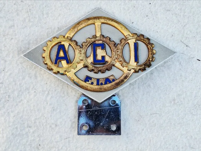 Automobile Club D' Italia - Mascot - Enamel on copper