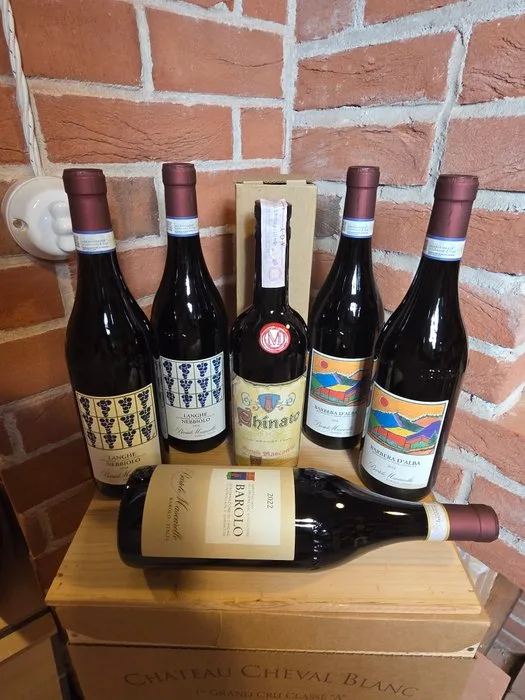 Mascarello: Barolo 2022, Barbera 2024 x2, Nebbiolo 2024 x2, Barolo Chinato - Barolo, Langhe DOCG - 6 Bottles (0.75L)