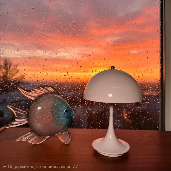 Louis Poulsen - Verner Panton - Bedside table lamp - Iconic Panthella - plastic - Portable Table Lamp