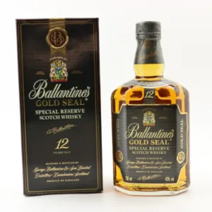 Ballantine’s 12 Year Old Gold Seal 75cl – whisky bottle