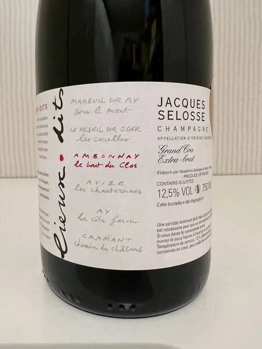 2017 Jacques Selosse, Lieux-Dit "Bout du Clos" - Champagne Extra Brut, Grand Cru - 1 Bottle (0.75L)