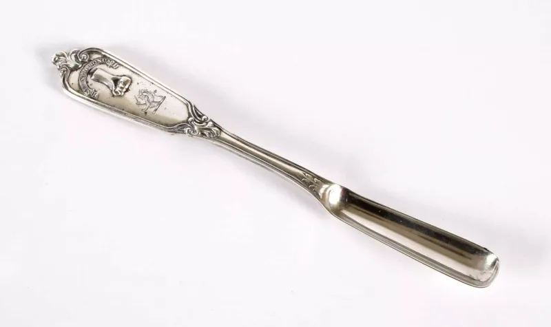 A Rare Victorian Double-Struck Scottish Silver "Marrow Bone Club" Marrow Scoop James McKay