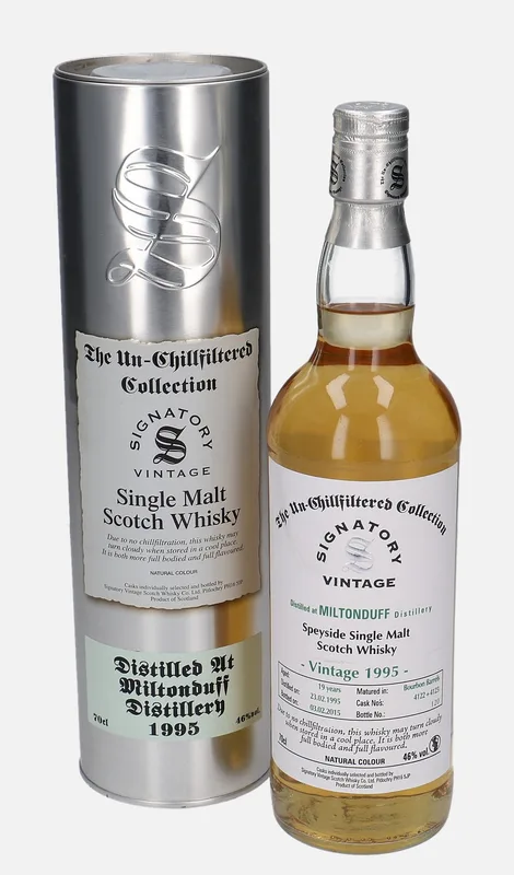 Miltonduff – 1995 19 Year Old Signatory Vintage Scotch Whisky Co. The Un-Chillfiltered Collection