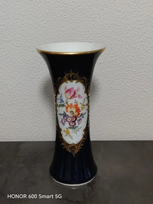 Single-flower vase - Porcelain - Meissen porcelain vase