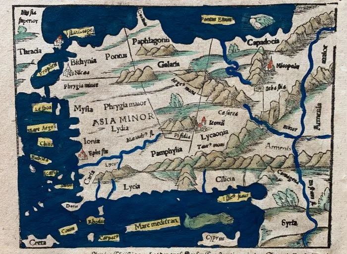 Türkiye - Turkey; Sebastian Münster - (Asia minor). - 1581-1600