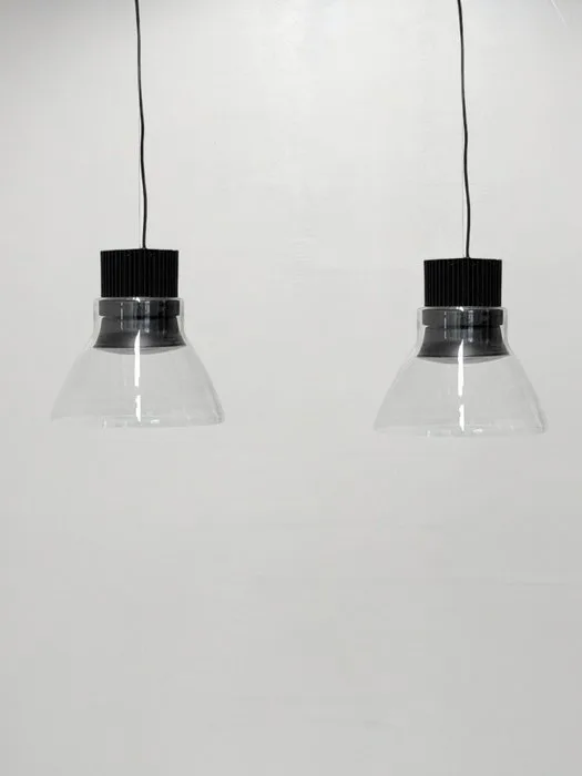 Flos - Piero Lissoni - Hanging lamp (2) - Light Bell + Glass Reflector - Steel, Glass - 2016