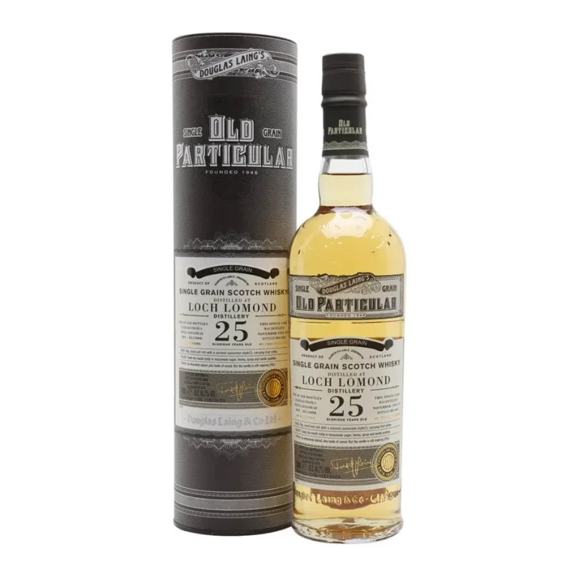 Loch Lomond – 25 Year Old 1995 Douglas Laing Old Particular Single Refill Cask DL15007 Single Grain Scotch Whisky (2021) (70cl, 48.3%)
