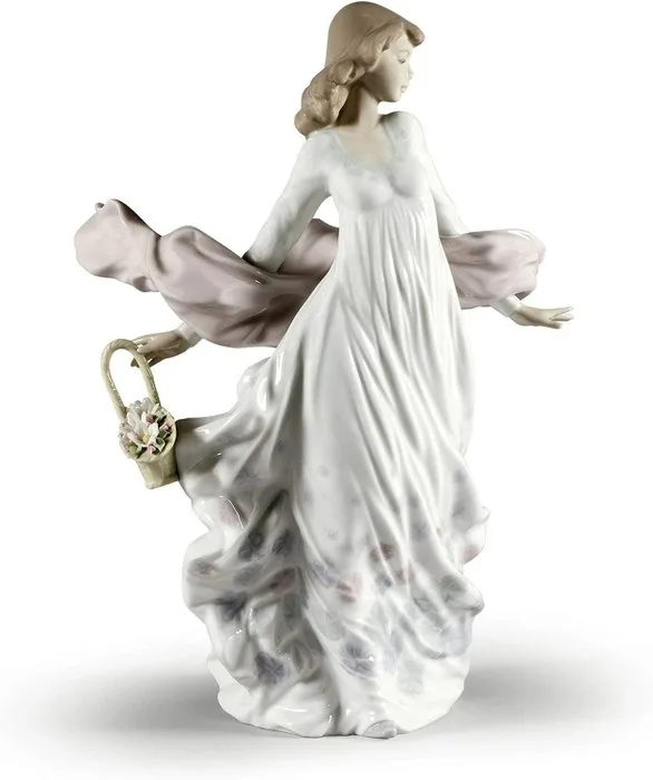 Lladró - Statuette, donna splendore primaverile - 28 cm - Porcelain - 1991