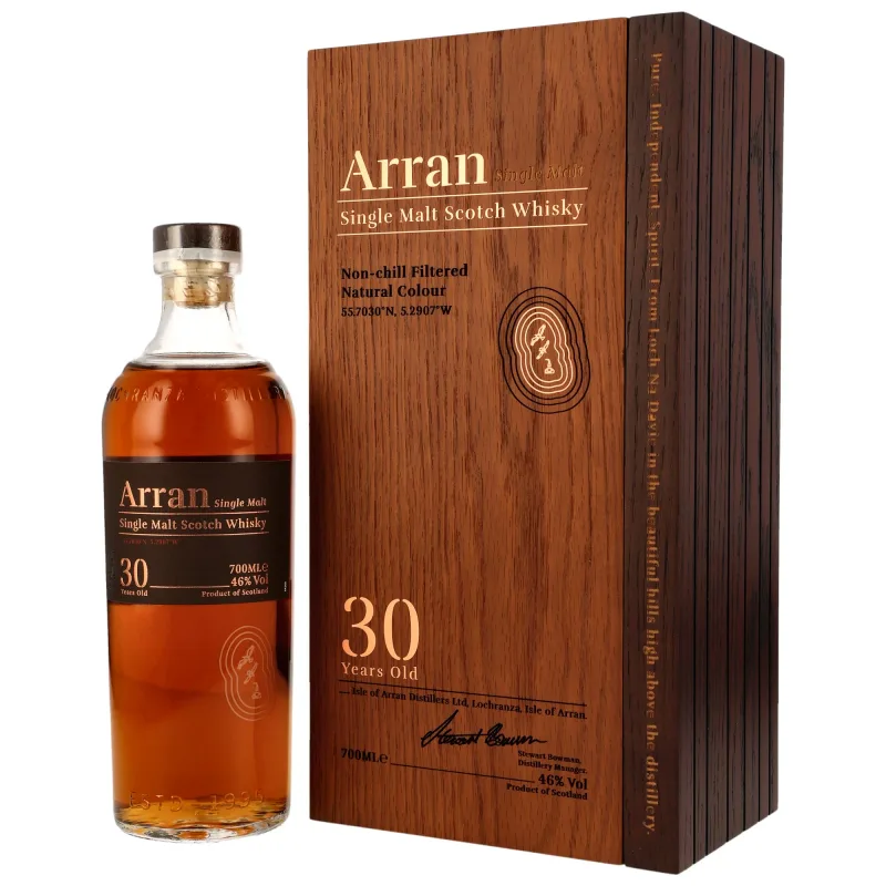 Arran – 30 Year Old Sherry Hogsheads & Bourbon Barrels
