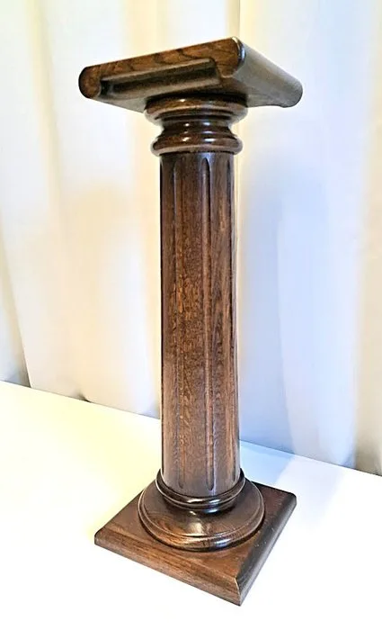 Column - 1980-1990 - Piëdestal - wood - oak