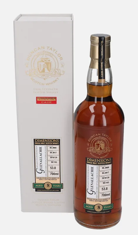 Glenallachie – 2008 8 Year Old Duncan Taylor Dimensions