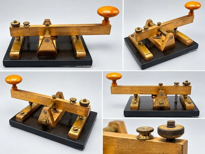 Morse telegraph receiver - Metal, Wood - 1910-1920 - Morse key telegraph