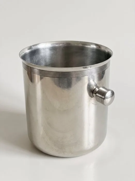 Champagne cooler - silvered metal - St. Hilaire