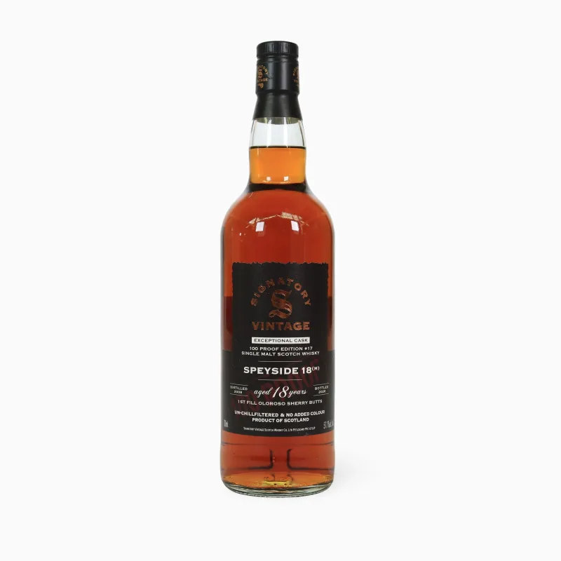 Speyside (M) – 18 Year Old (2008) 100 Proof Edition #17 (Signatory Vintage)