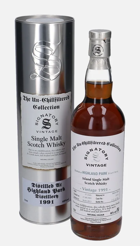 Highland Park – 1991 21 Year Old Signatory Vintage Scotch Whisky Co. The Un-Chillfiltered Collection