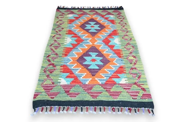 Colorful kilim - Rug - 93 cm - 60 cm - unused & handmade