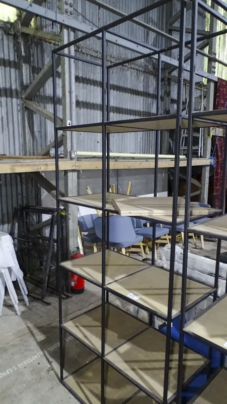 A tall 12 shelf display unit approx 90*46*224cm