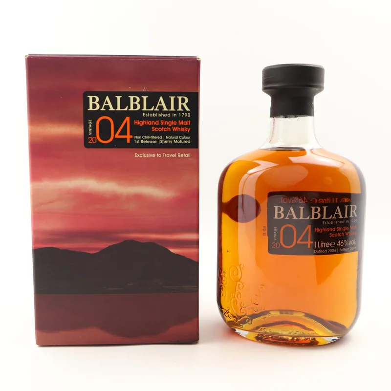 Balblair – 2004 First Release Travel Retail 1L (1litre, 46%)