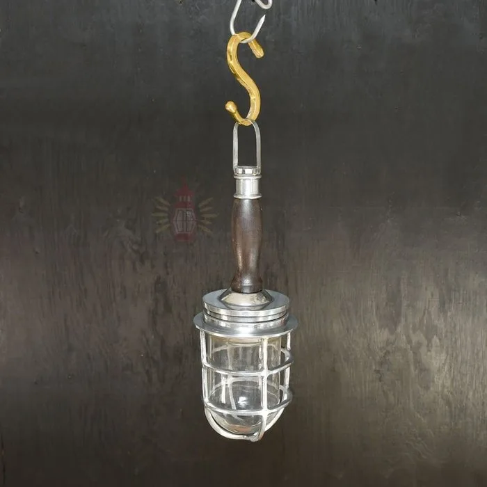 Ceiling lamp - Metal, Wood, Glass, Aluminium