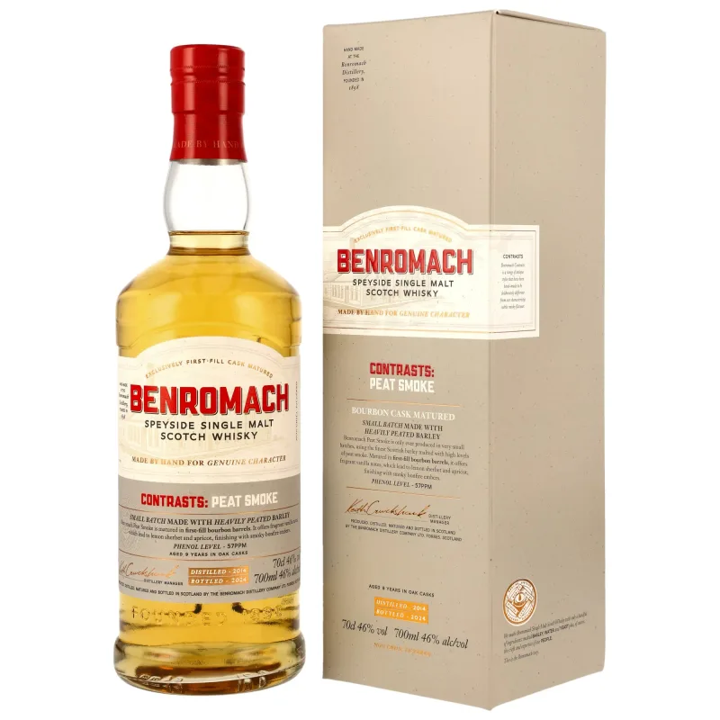 Benromach – Contrasts: Peat Smoke 2014 9 Year Old Bourbon Cask