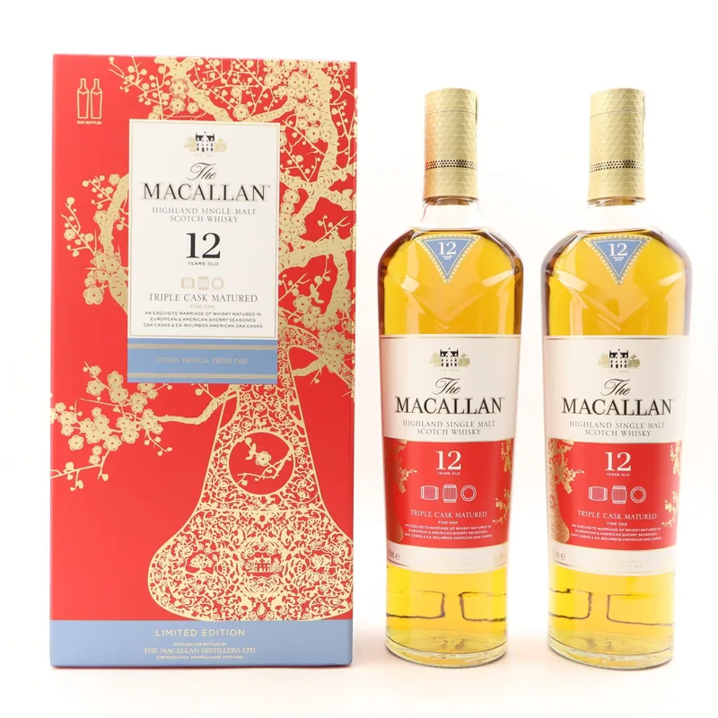 Macallan – 12 Year Old Triple Cask Year Of The Pig Limited Edition 2 x 70cl (70clx2, 40%)