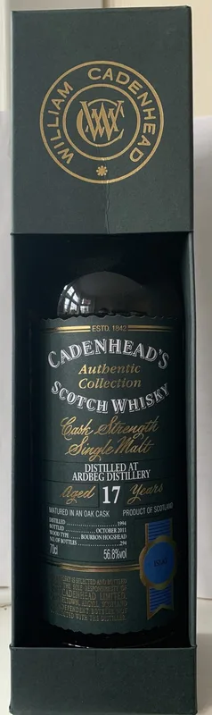 Ardbeg – 17 Year Old 1994 Cadenhead's (70cl, 56.8%)