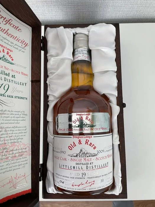 Littlemill 1990 19 years old Old & Rare Platinum Selection - One of 333 - Douglas Laing - b. 2009 - 70cl