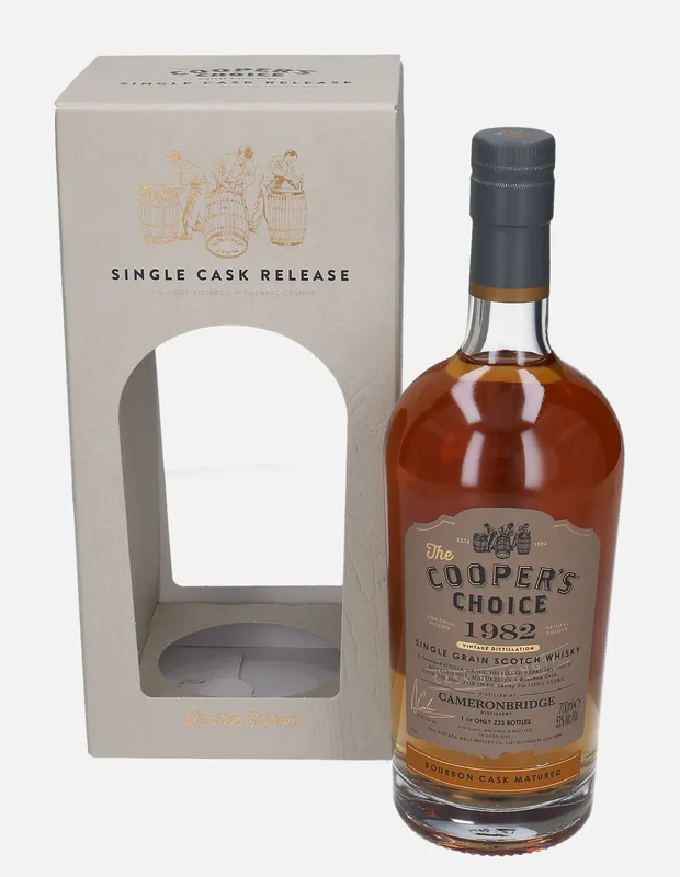 Cameronbridge – 1982 36 Year Old The Vintage Malt Whisky Co. The Cooper’s Choice