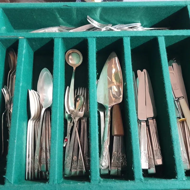 Silver plated and other cutlery