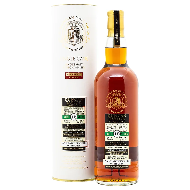 Duncan Taylor An Iconic Speyside Aged 12 Years 2011/2024 Cask 29900192 (70cl, 54.5%)