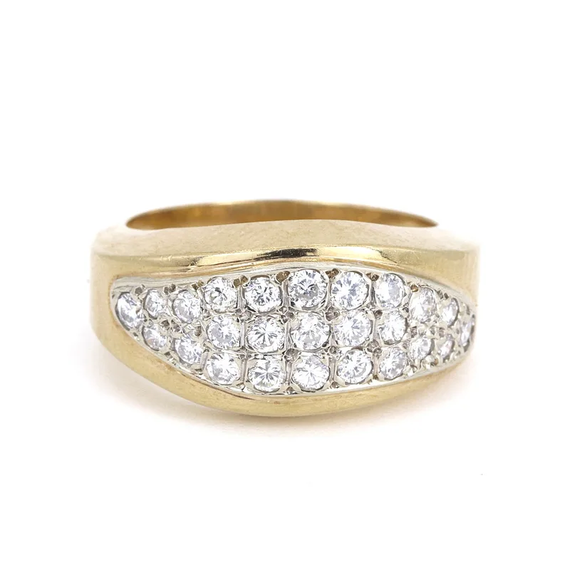18CT Gold Diamond Cluster Ring