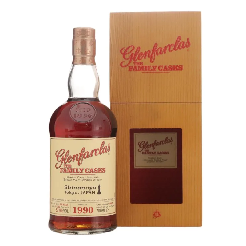 Glenfarclas – 1990 Family Cask #7067 / Shinanoya (70cl, 52.90%)