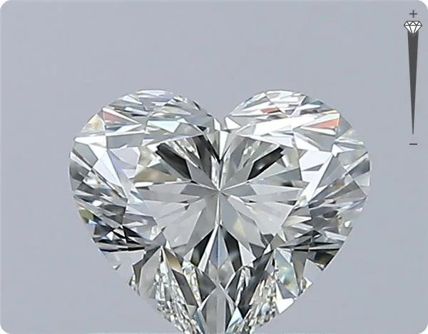 1 pcs Diamond (Natural) - 0.72 ct - Heart - J - VS1 - Gemological Institute of America (GIA) - Excellent Excellent