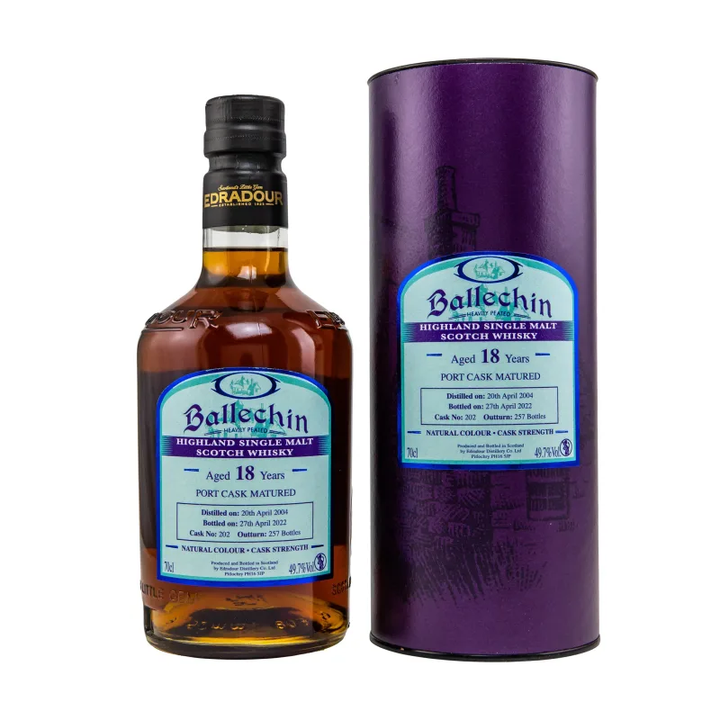Ballechin 2004 18 Year Old Single Port Cask #202