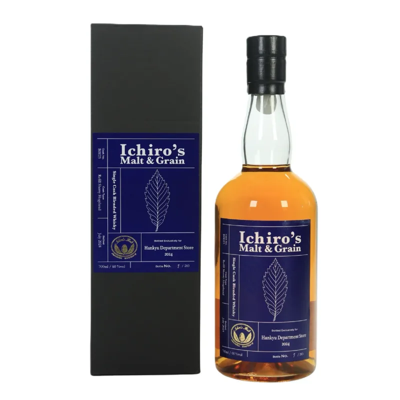 Chichibu – Ichiro's Malt & Grain Single Refill Sherry Hogshead #B0025 Hankyu Department Store Exclusive Single Cask Blended Whisky (2024) (70cl, 60%)